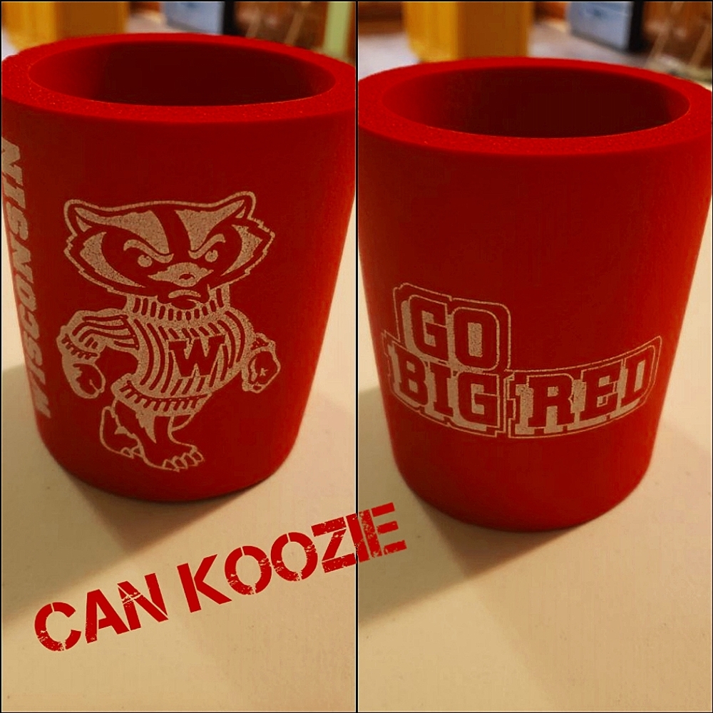 🦡Wisconsin Bucky Badger Can Koozie🦡